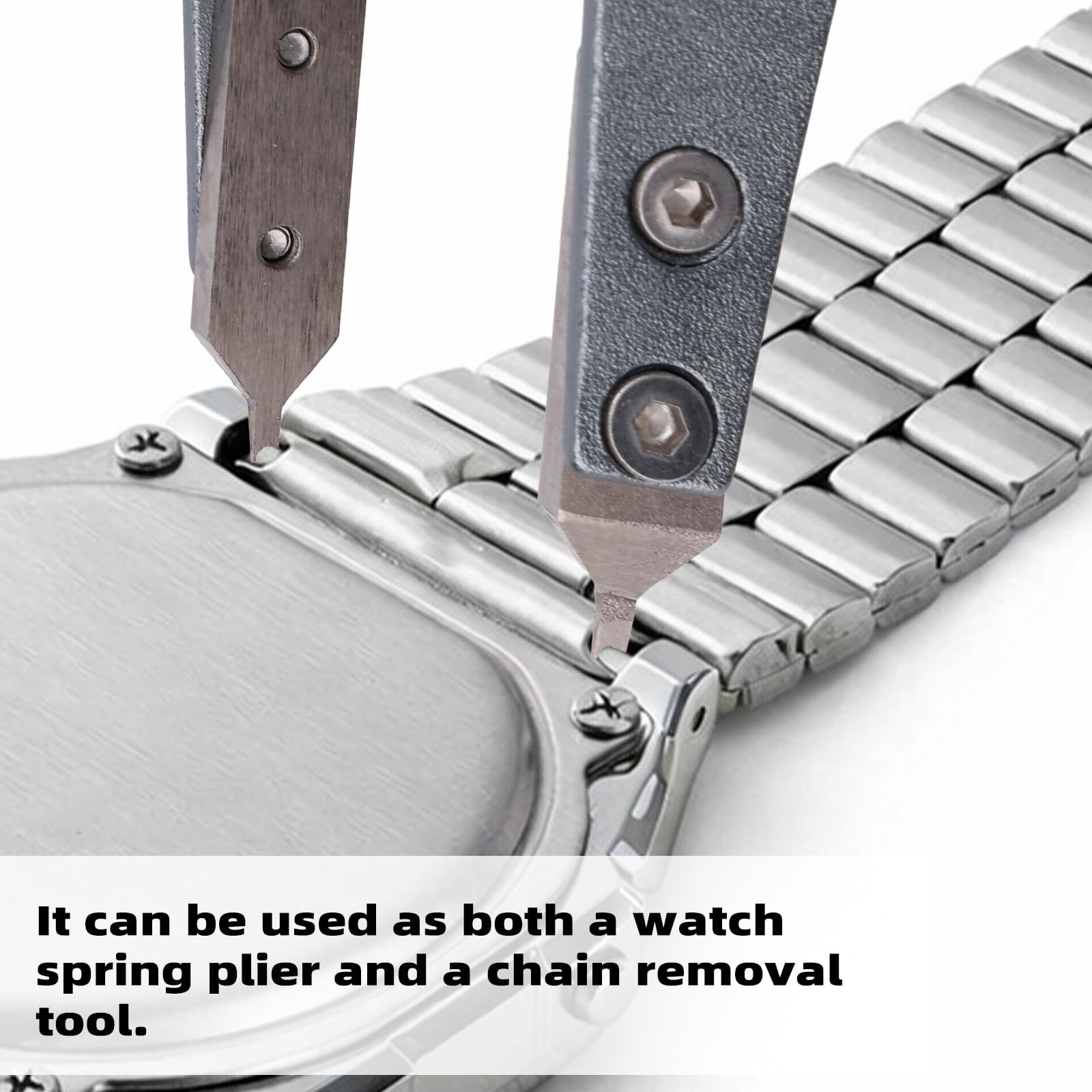 Watch Spring Bar Tweezers, 12x4x1cm/4.72×1.57×0.39in, As Shown in the Picture