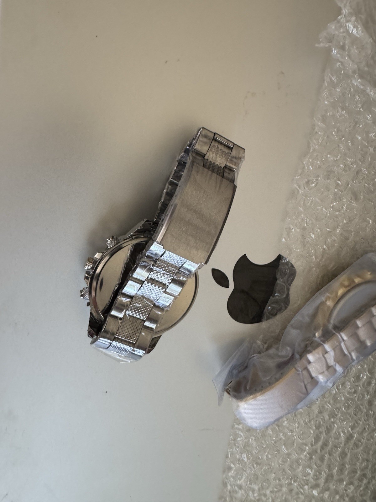 New Silver-Tone Quartz Analog Watch | Unisex | Protective Film Still On