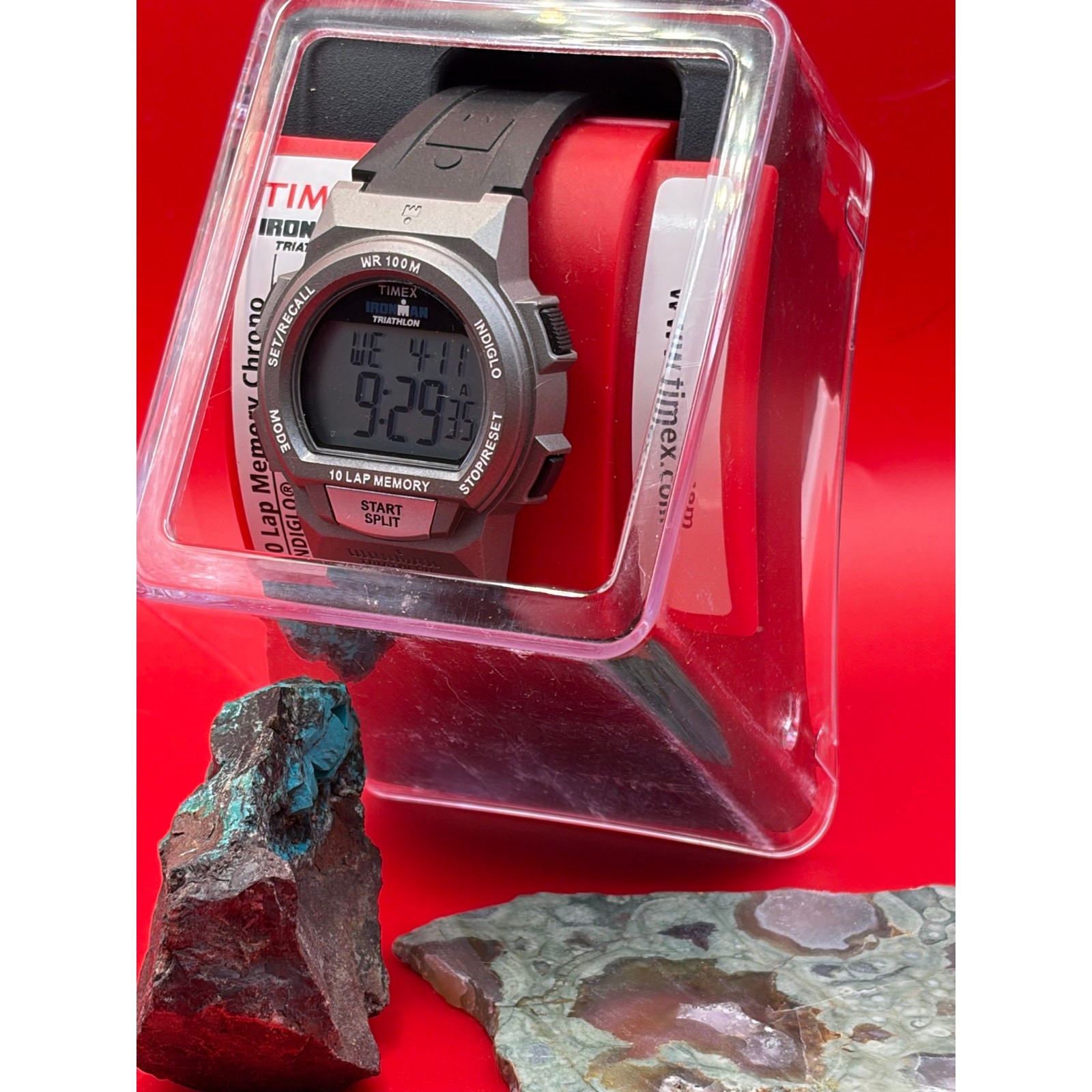 Timex Ironman Triathlon 10-Lap Memory Chrono (T5K223)New Old Stock 1986