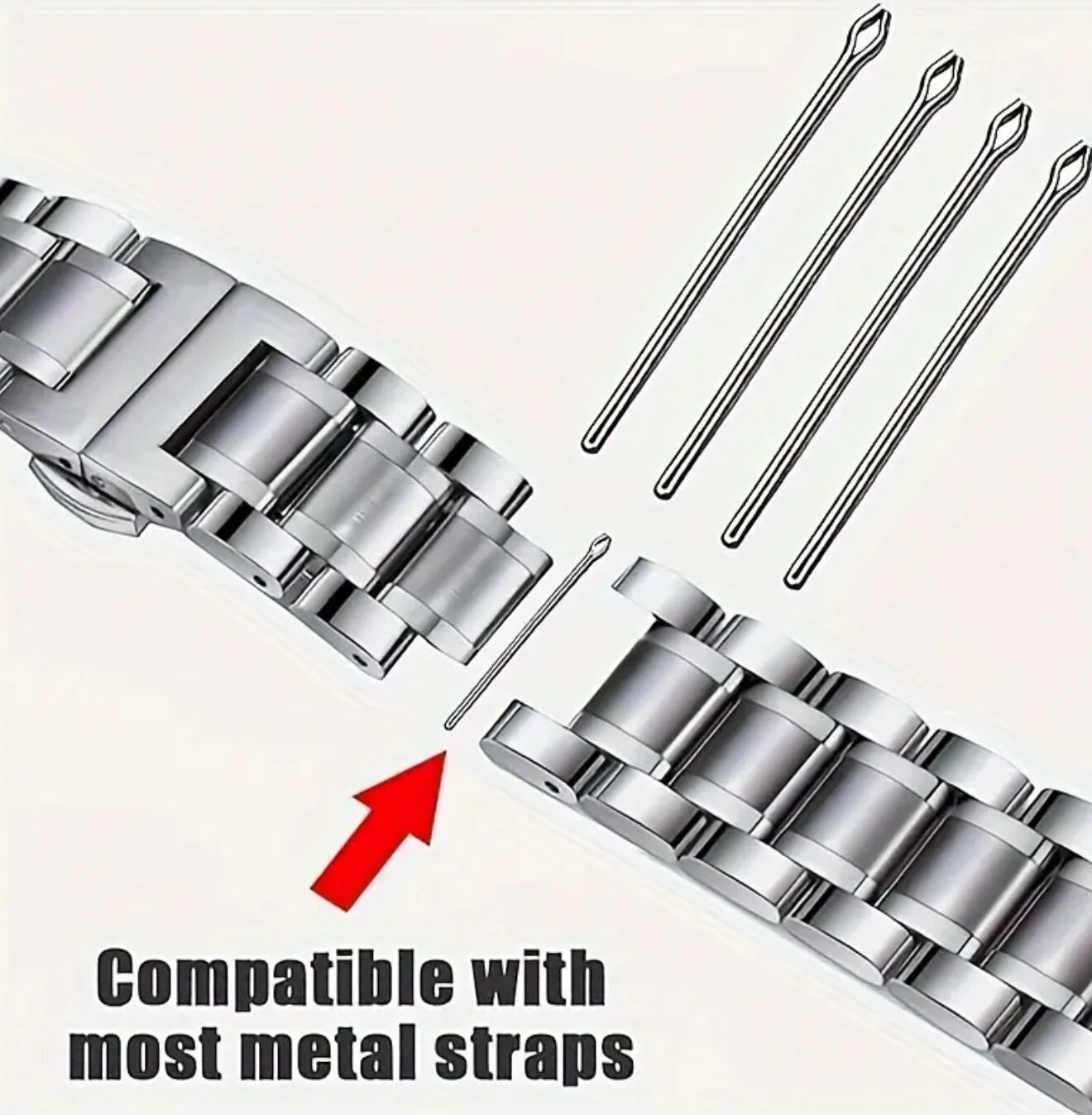 360PCS Stainless Steel Watch Bracelet Link Cotter Pins Bars Screw for Seiko Band