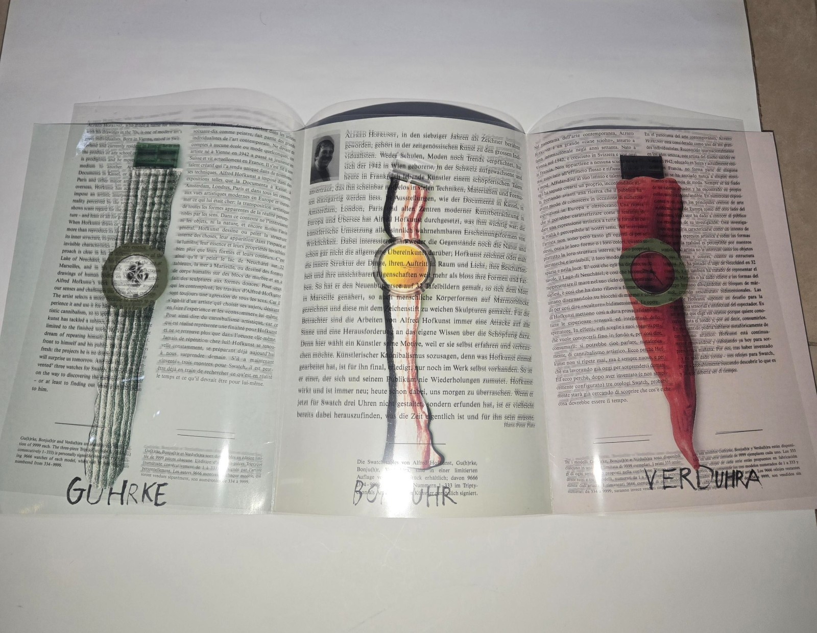 Swatch 1997 one more time by Alfred Hofkunst brochure