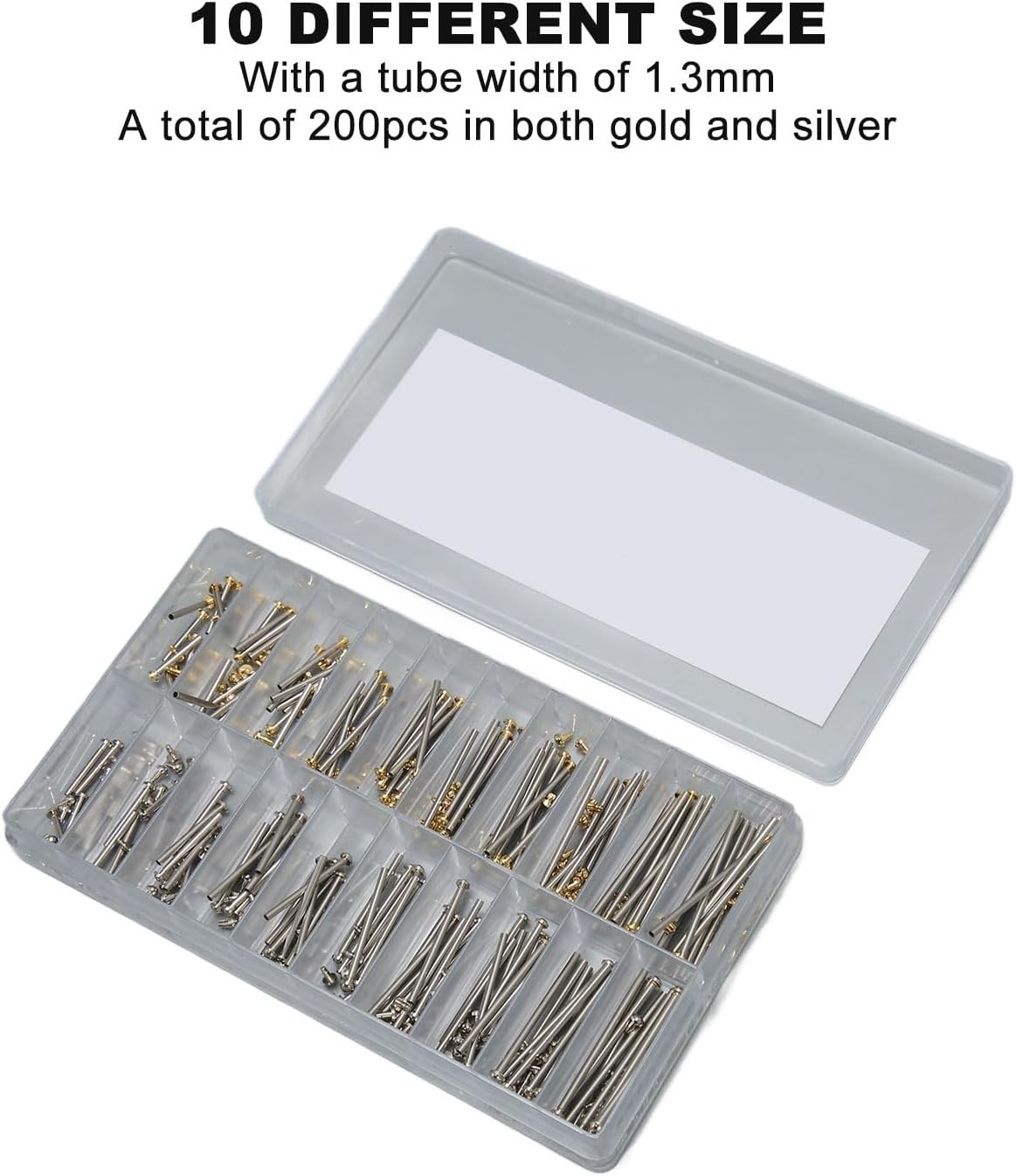 Watch Band Pins, 200 Pcs Stainless Steel Watch Strap Screw Tube Link Pin Conn…