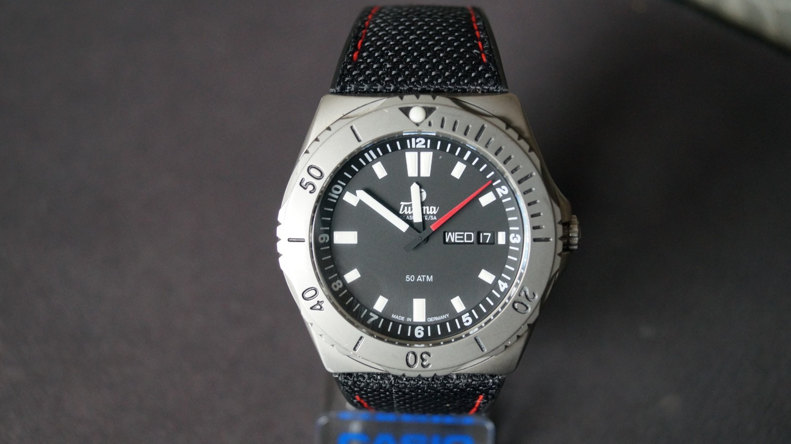 Tutima M2 Seven Seas 6151-01 Titanium black date day case 44mm 500m automatic