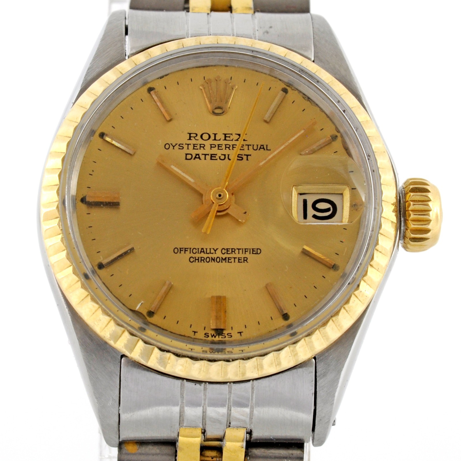 NO TARIFFS FINE 1969′ LADIES ROLEX OYSTER PERPETUAL DATEJUST REF 6517 AUTOMATIC