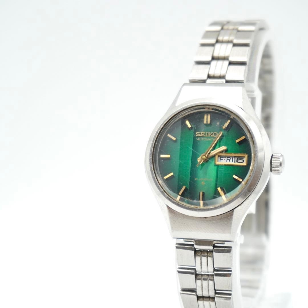 SEIKO 2706-0260 Green Dial Ladies Automatic Watch