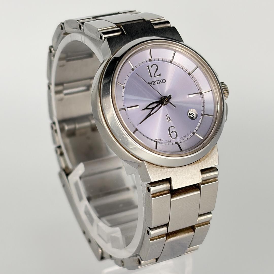 SEIKO LUKIA wristwatch date 7N82 6E00 working condition new battery