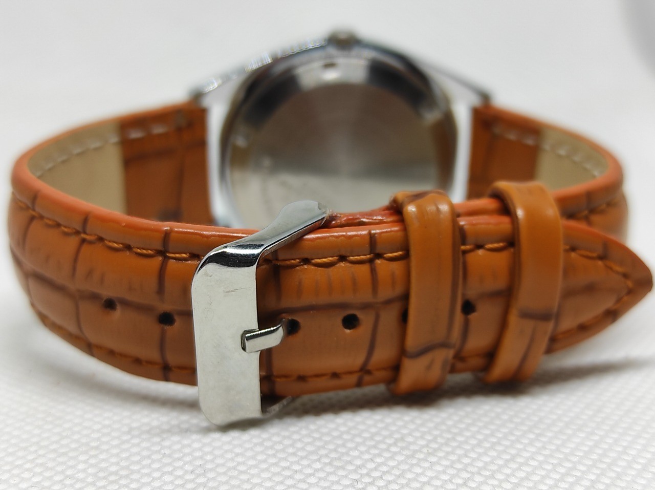 Seiko Automatic Refurbished White Dial Steel Case Men’s Vintage Watch 36MM