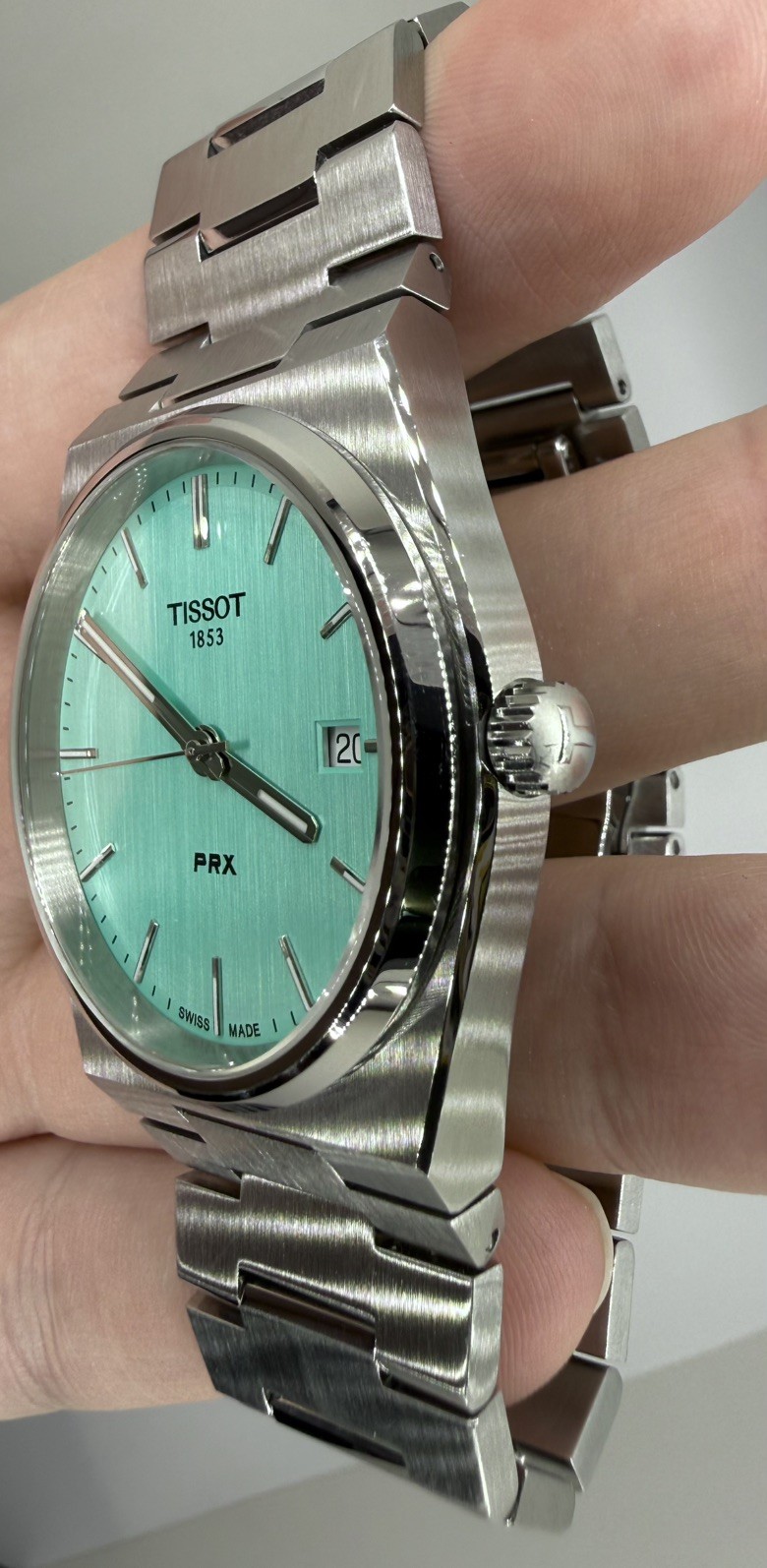 Tissot PRX Men’s Green Dial Quartz, Good ondition, Extra links