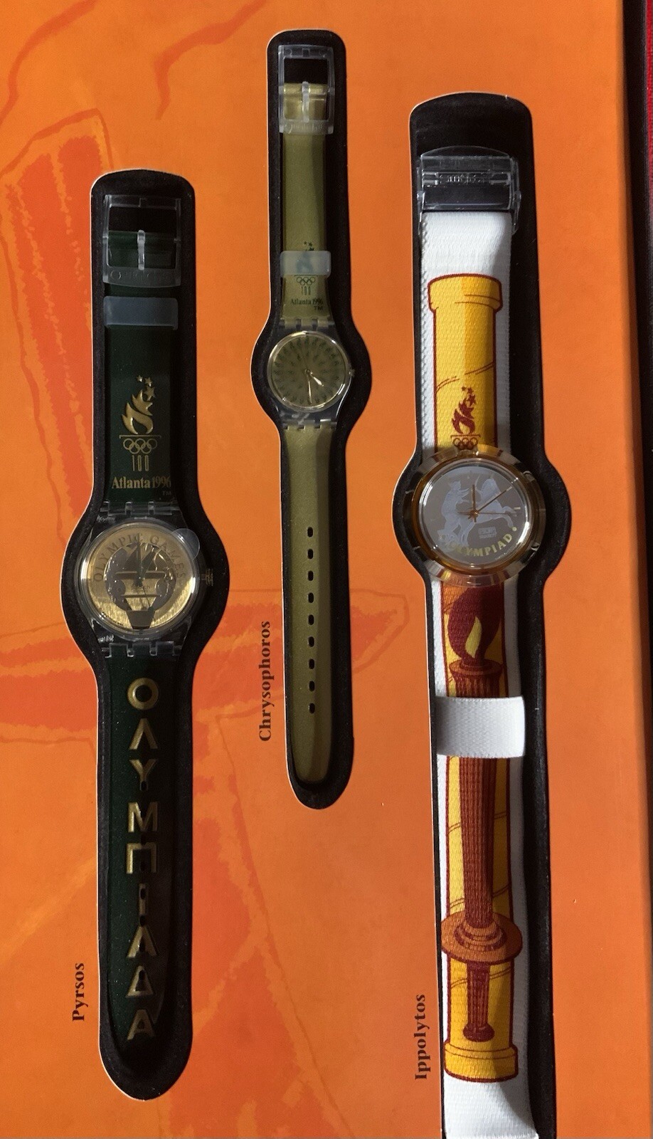 THE SWATCH CENTENNIAL OLYMPIC GAMES COLLECTION FOR HONOUR & GLORY-9WATCHES