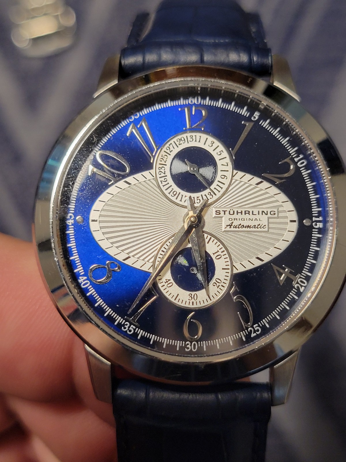 Automatic Watch, Stuhrling Original Calendar 22 Jewel (Please READ) Cal 90006