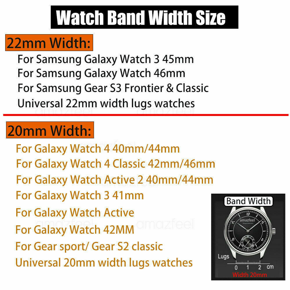 For Samsung Galaxy Watch 6 40/44mm 43/47mm Stainless Steel Band Strap TPU Case