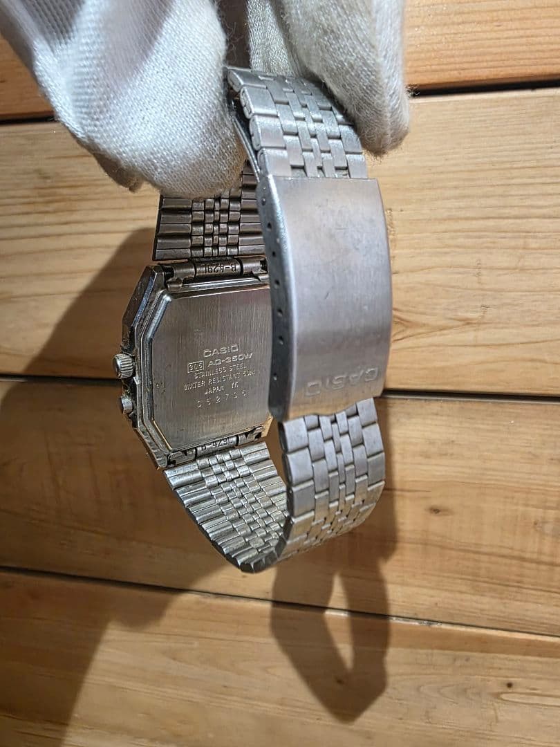 Casio AQ-350W Analog-Digital Square Hybrid Watch