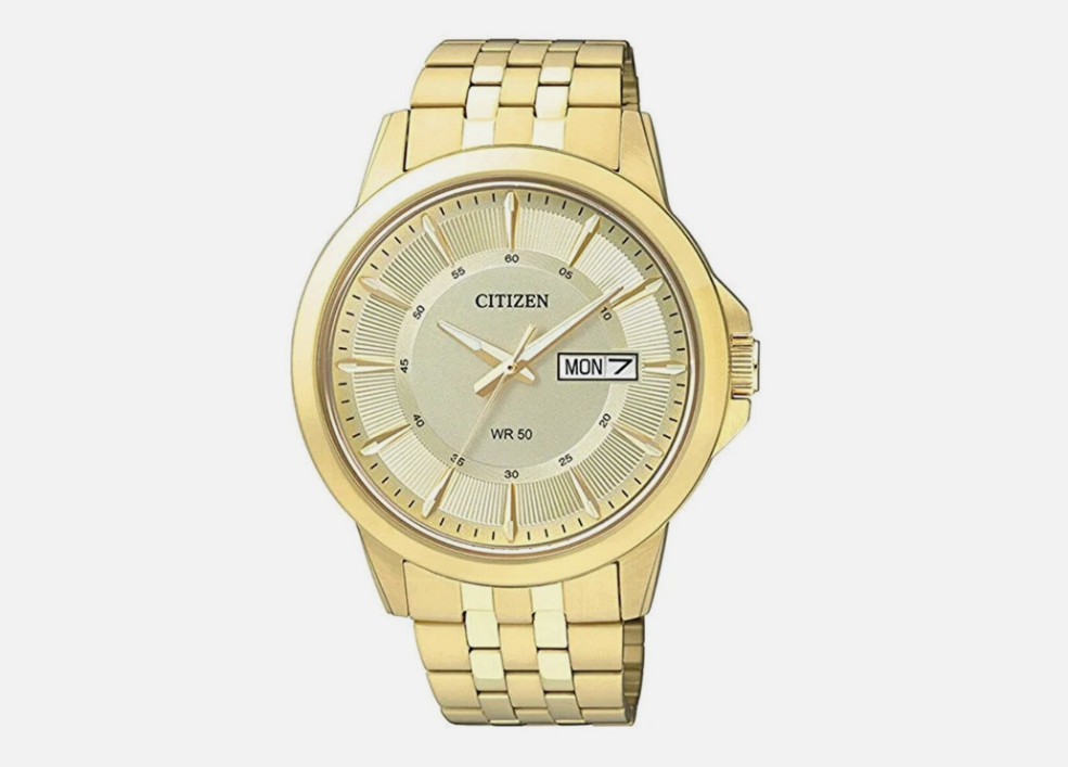 Citizen Herren Analog Quartz Armband Gold-Tone BF2013-56P