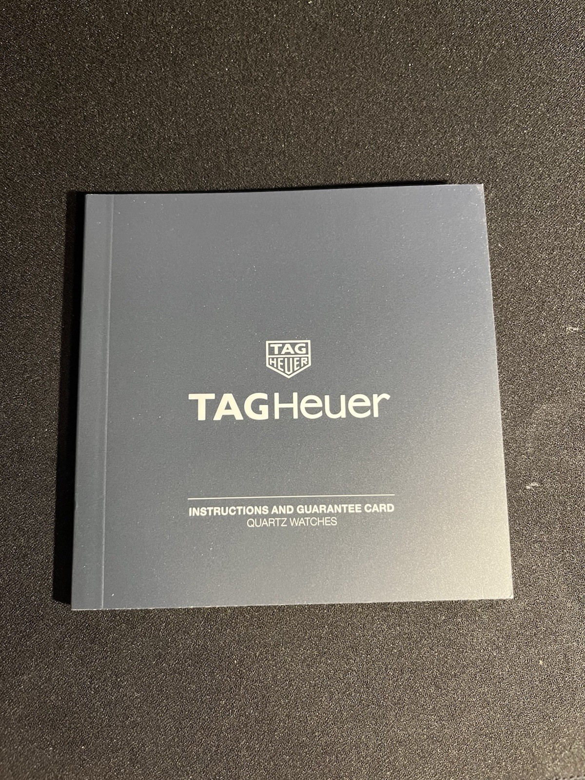 TAG Heuer Quartz Watch Instruction Manual & Guarantee Booklet