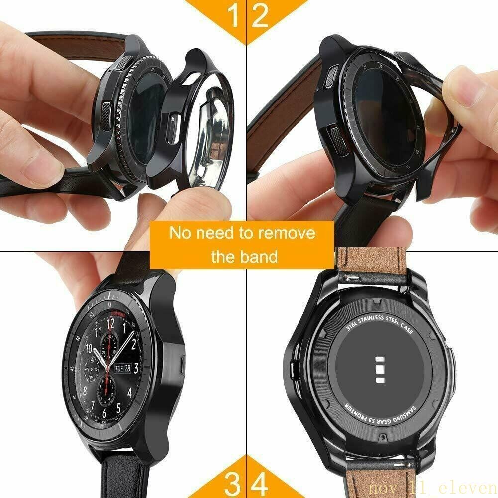 2 Pack Soft TPU Protector Watch Case Cover For Samsung Galaxy Watch 42mm 46mm