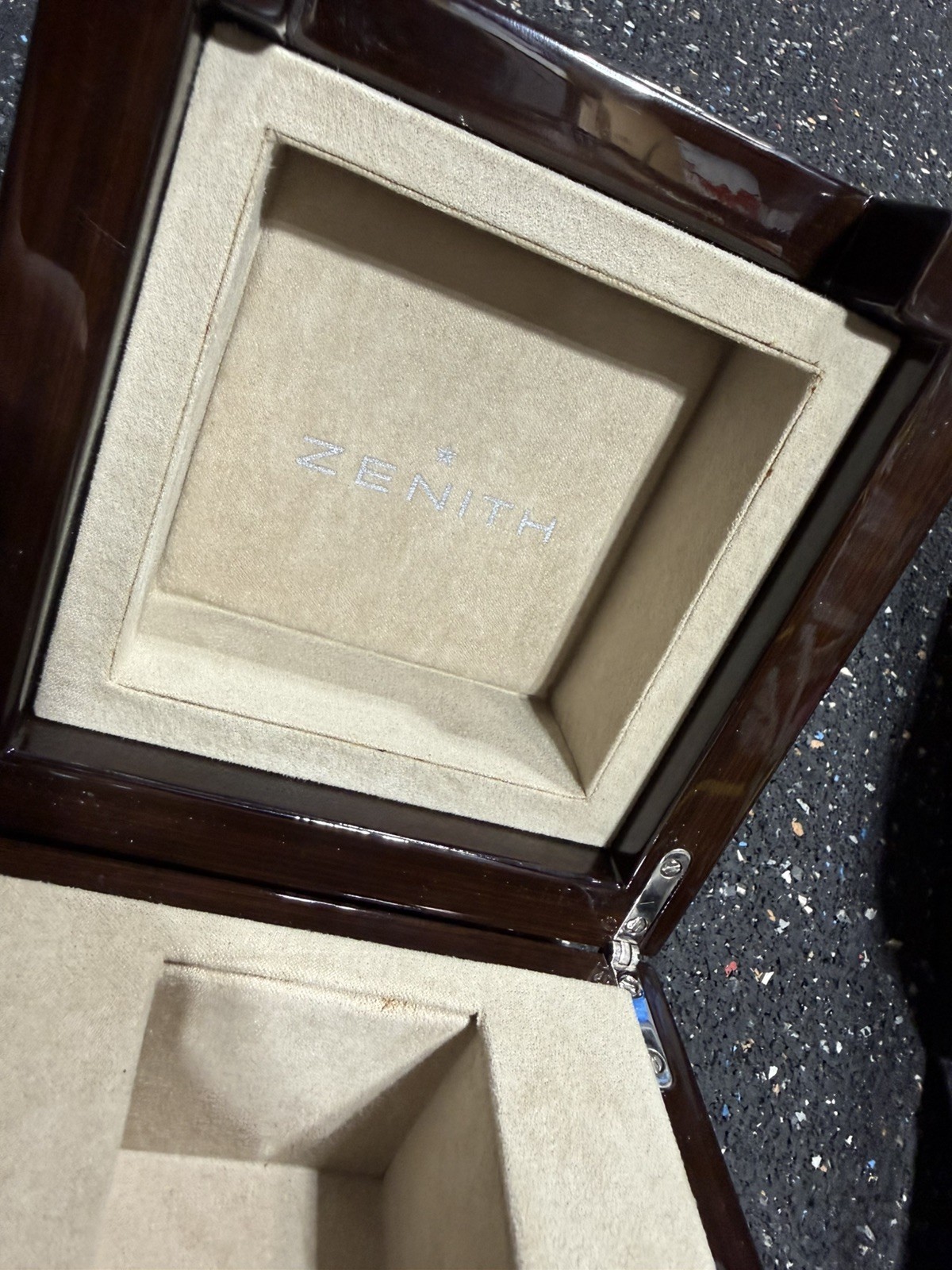 Zenith Luxury Wooden Watch Box Case Genuine Brand Box