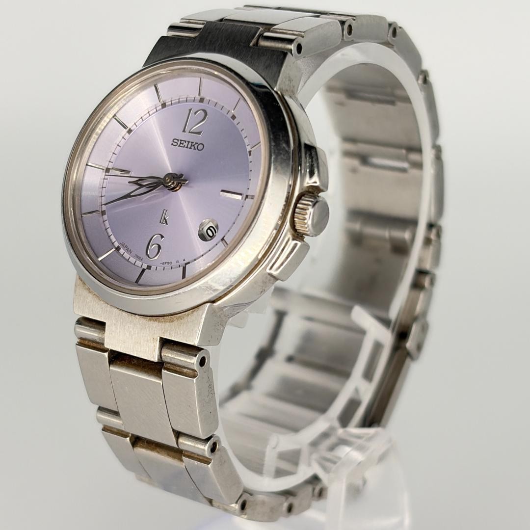 SEIKO LUKIA wristwatch date 7N82 6E00 working condition new battery