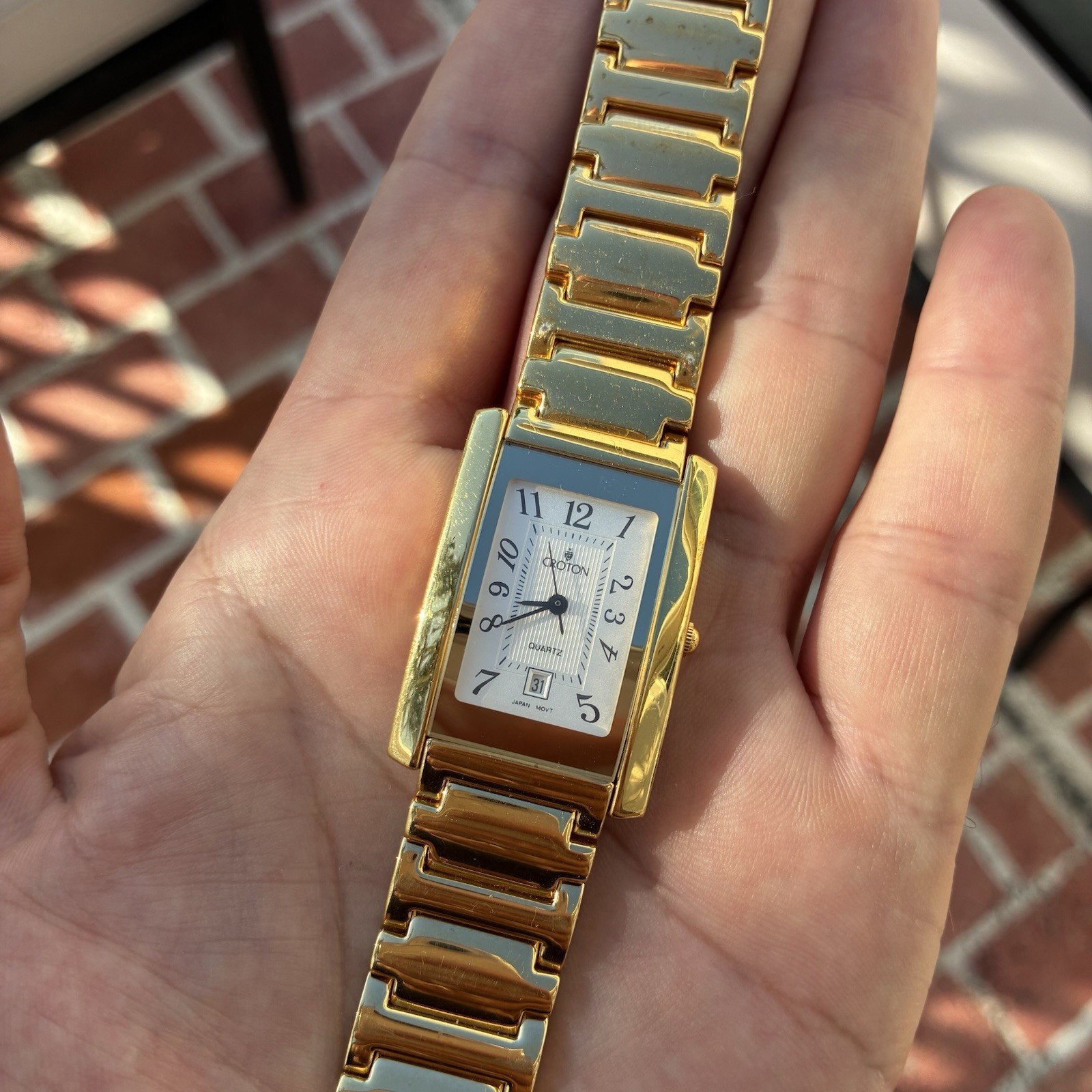 STUNNING Croton Men’s Tank Watch – READ Description