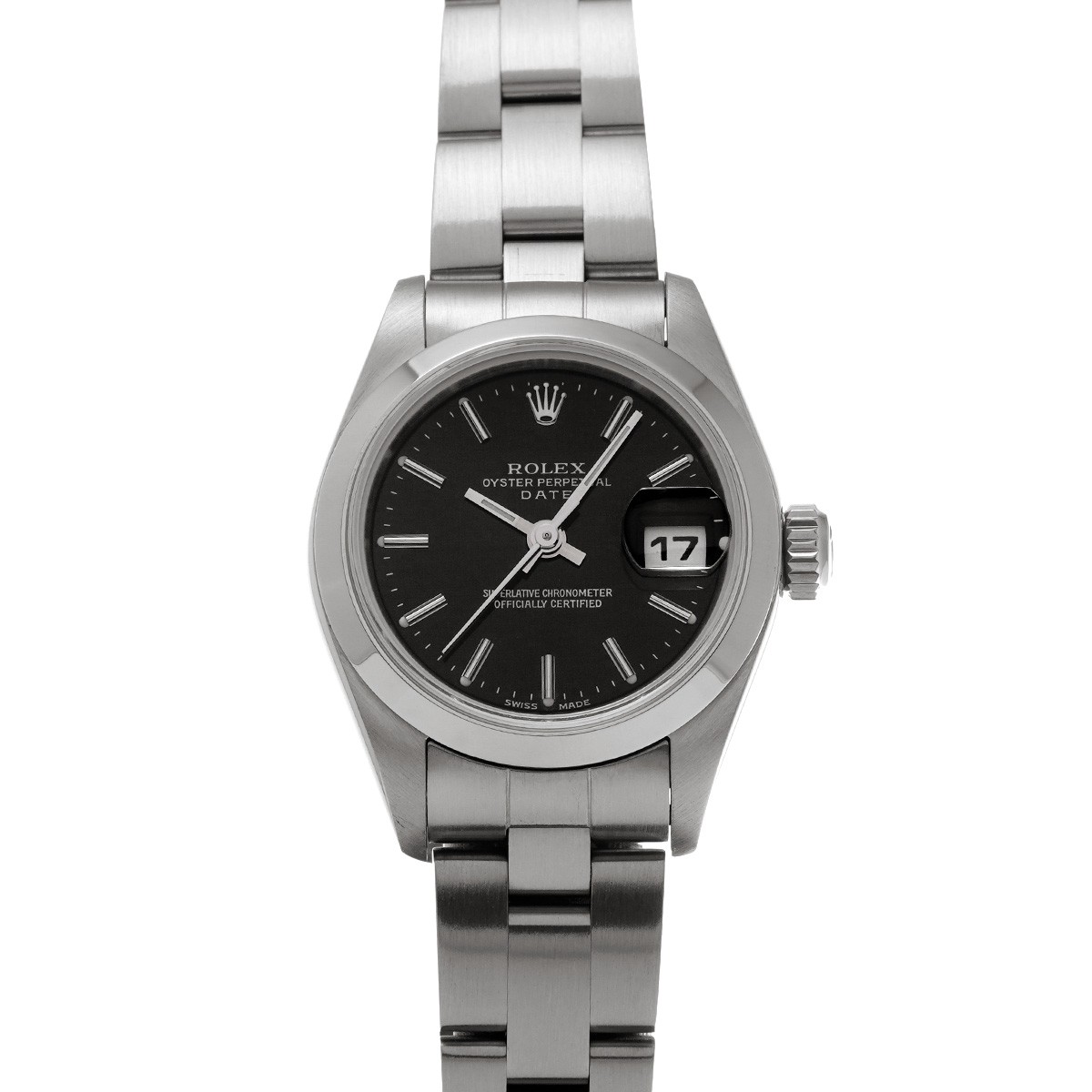 ROLEX Oyster Perpetual Date 79160 black WATCH 748264