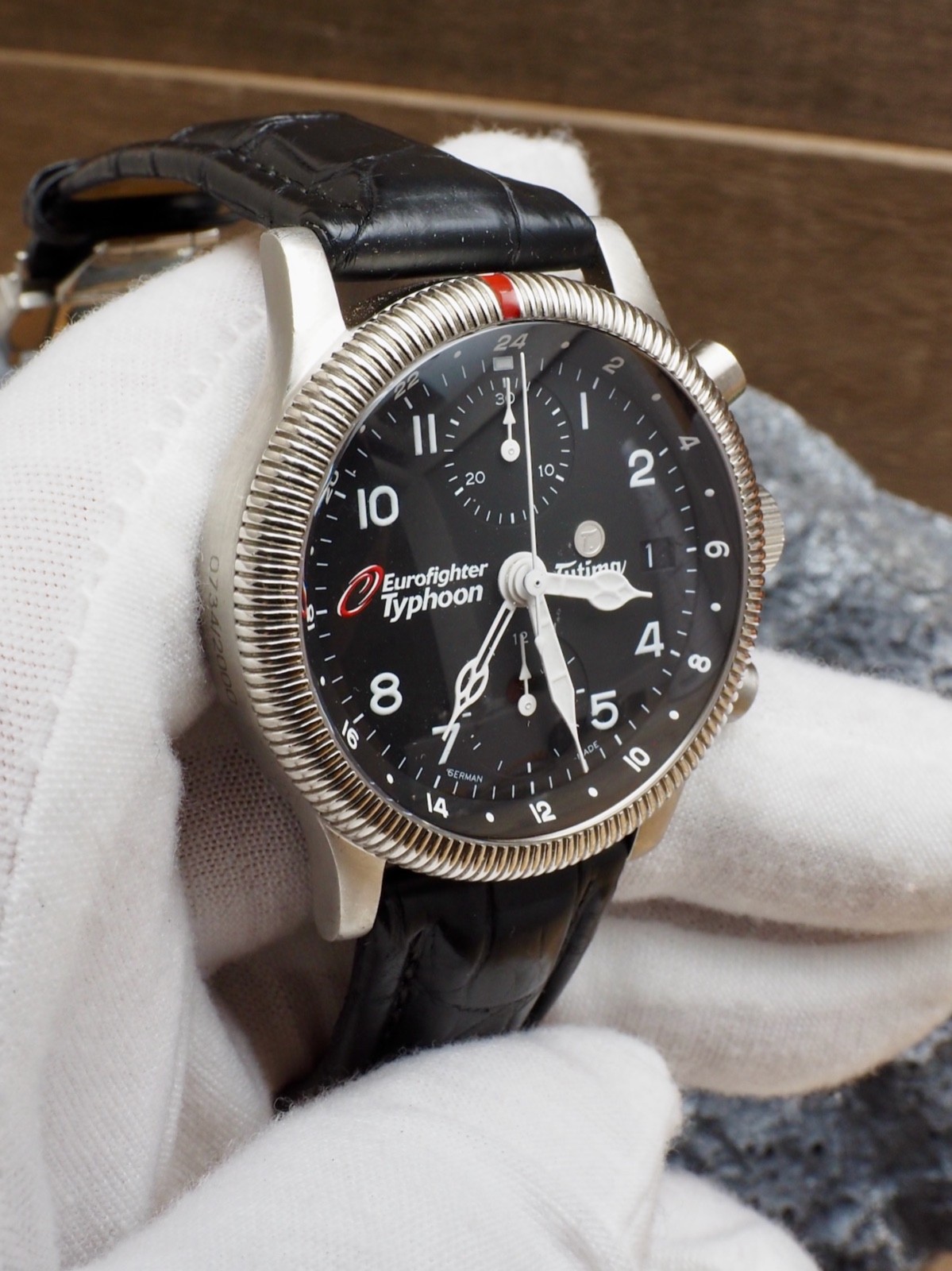 Tutima Eurofighter Typhoon GMT Chronograph 780-59 Dealer Display NOS RARE