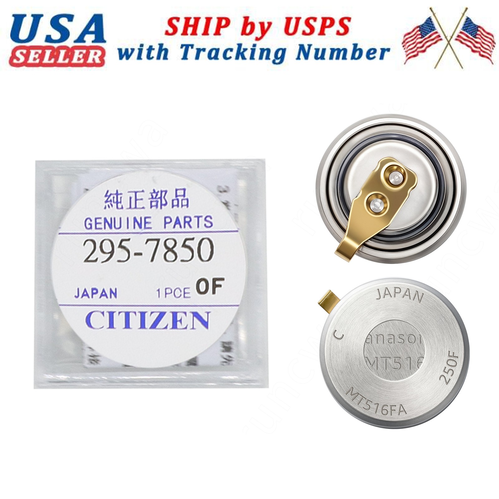 OEM battery For CITIZEN 295-7850 (295-6600) Eco Drive Capacitor MT616 G820 G870