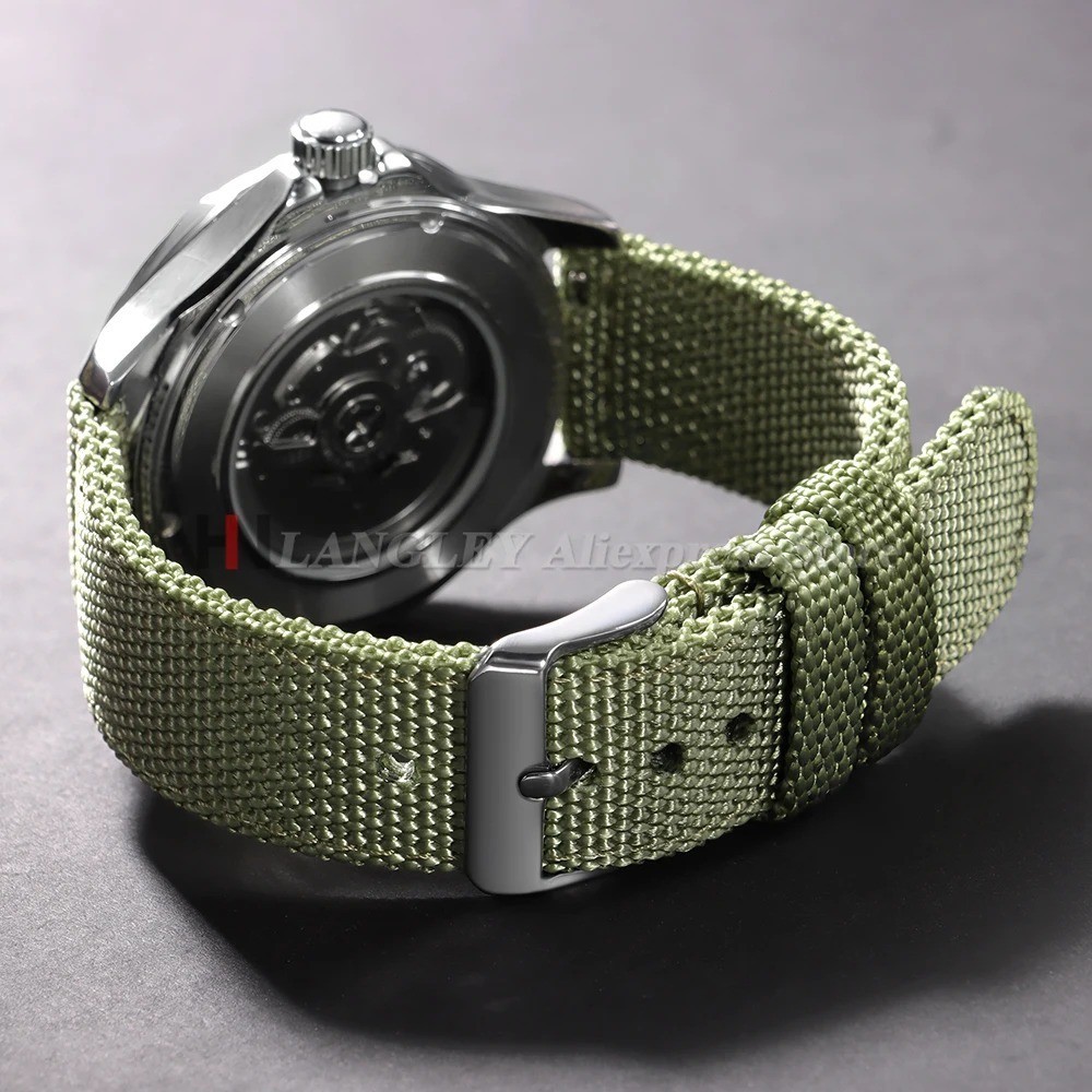Canvas Quick Release Watch Strap 18,20,22,24mm Military Fabric Band Men Women