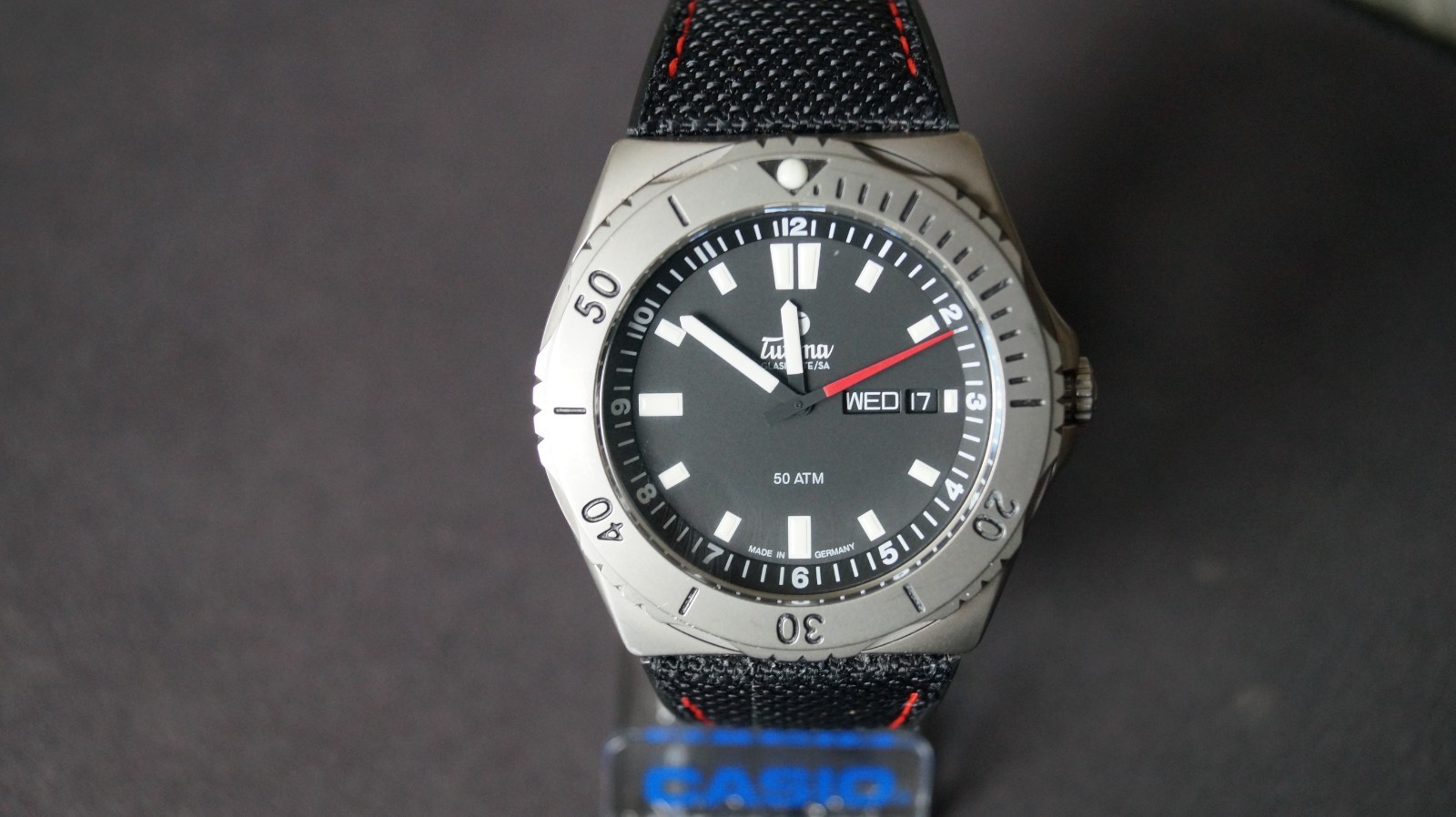 Tutima M2 Seven Seas 6151-01 Titanium black date day case 44mm 500m automatic