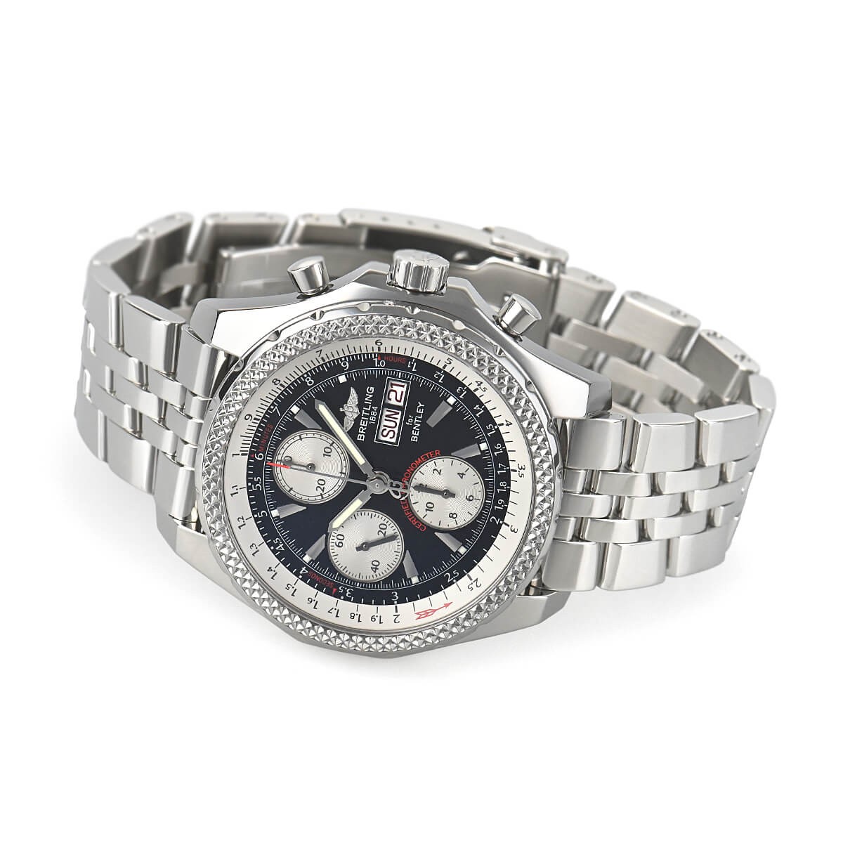 Breitling Bentley GT A362B24SP A13362 Diamond Quilted Dial Chronograph Serviced