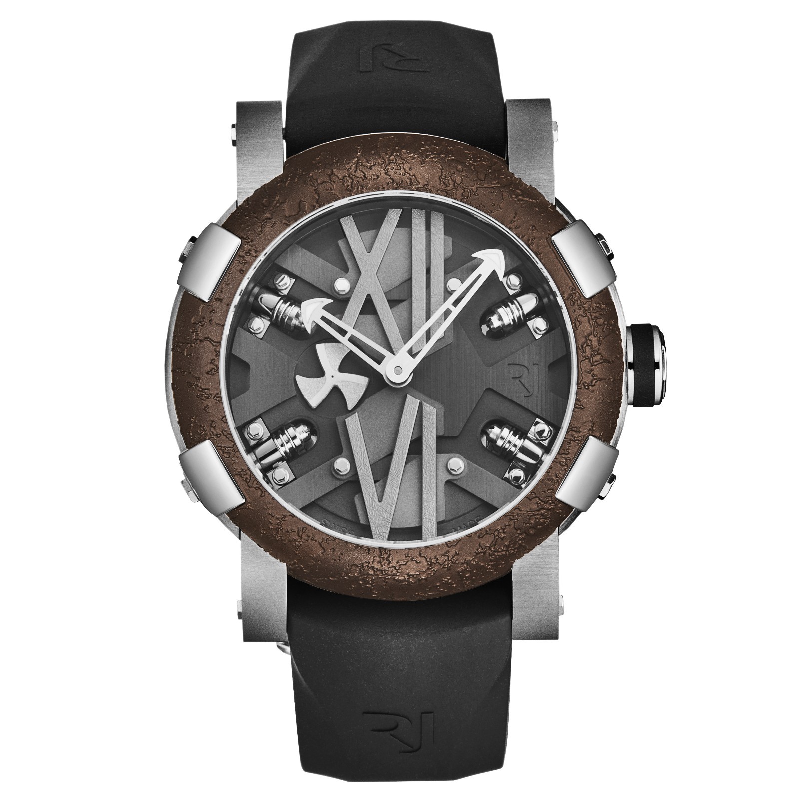 Romain Jerome Steampunk Titanic Auto Gray Dial Black Rubber RJ.ST.AU.401.10