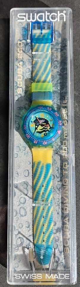SWATCH VINTAGE SCUBA SWATCH “SWORDFISH” NWT