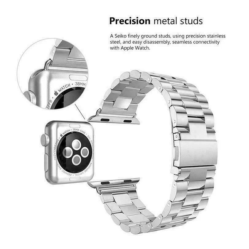 Apple Watch Band Stainless Steel iWatch Strap 38 40 41 42 44 45mm for All Series
