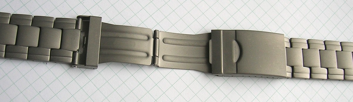 TITANUHRENARMBAND TITAN MASSIV aus dem Hause MABRO 22 mm TITANIUM SOLID BRACELET