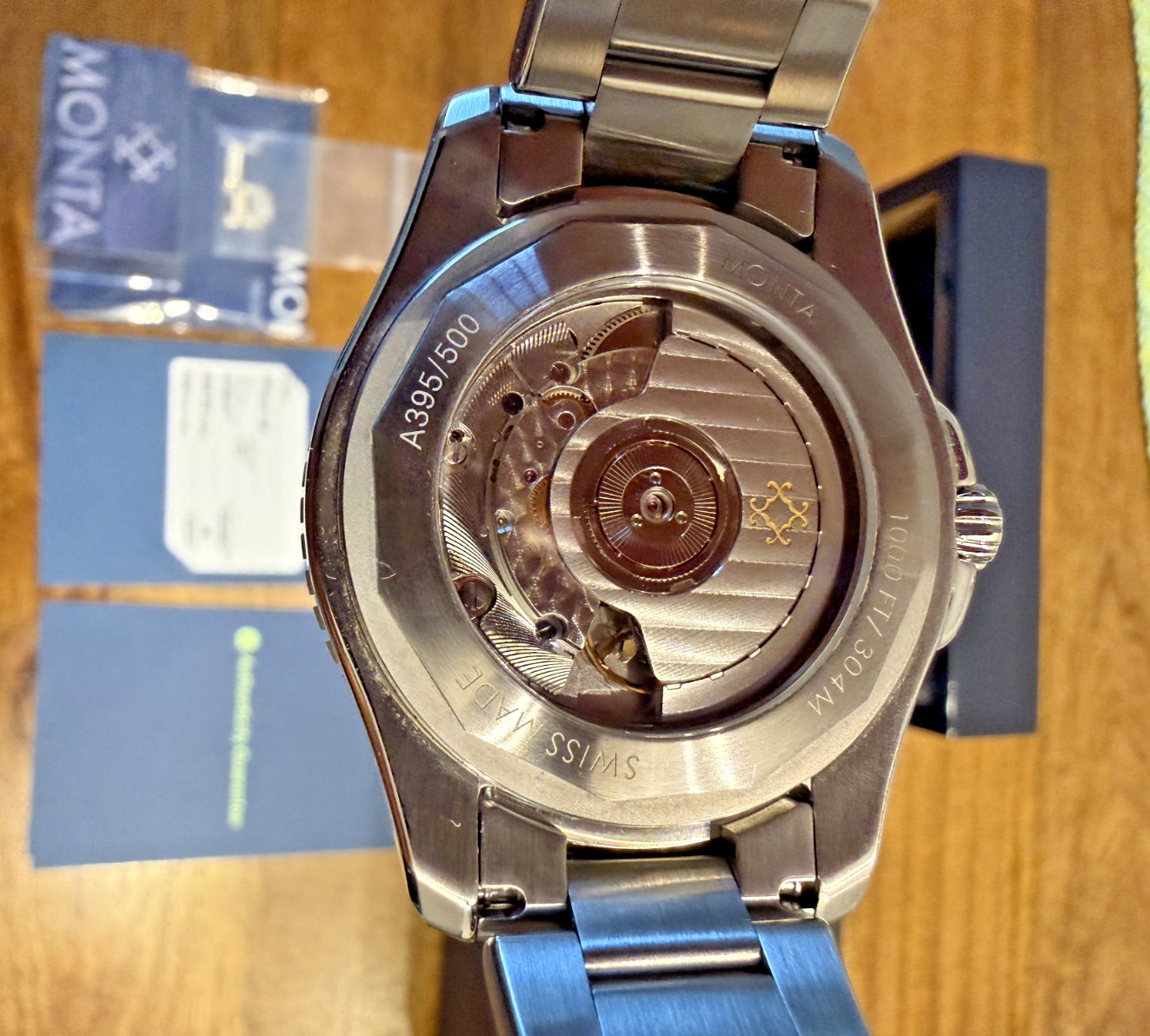 MONTA Skyquest GMT Gen 1 Limited Ed Blue/Red Bezel Black Dial Full Kit + Papers