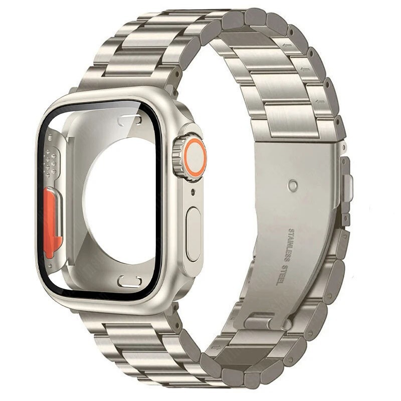 Stainless Steel Band+Case For Apple Watch iWatch 10 9 8 7 6 5 4 41/40/44/45/46mm
