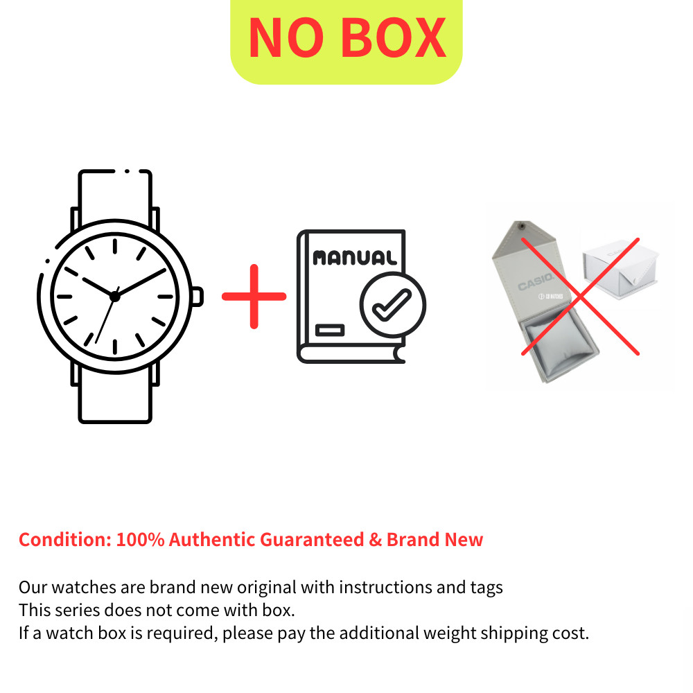 Casio Analog-Digital Dual Time Brown Leather Strap Watch AQ-230EGL-9A