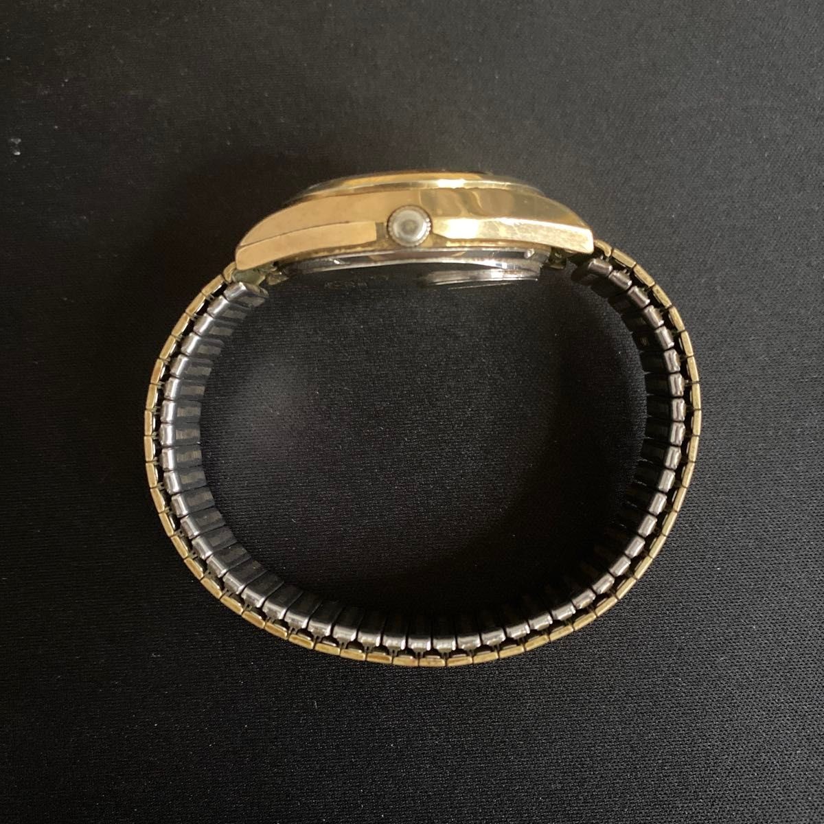 Battery replaced working SEIKO Seiko TYPE II Quartz Men s Watch Gold