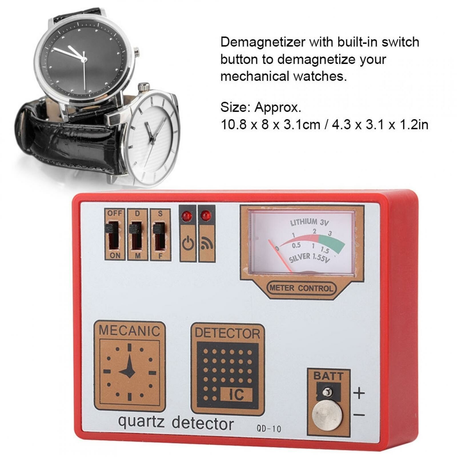 Quartz Mechanical Watch Repair Demagnetizor Watchmaker Tester Battery Detector