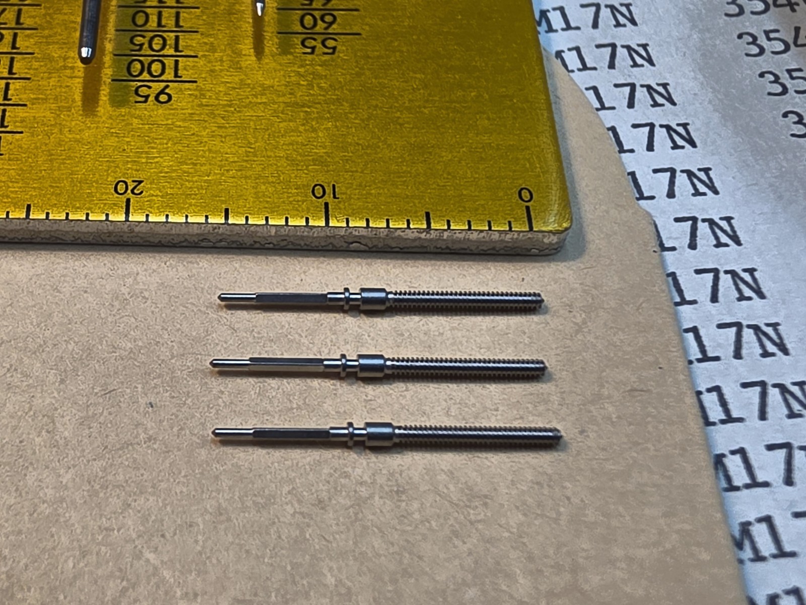 Lot Of 3 NOS Seiko 354849 Tap 10 Stems For Cases And Crowns As Shown
