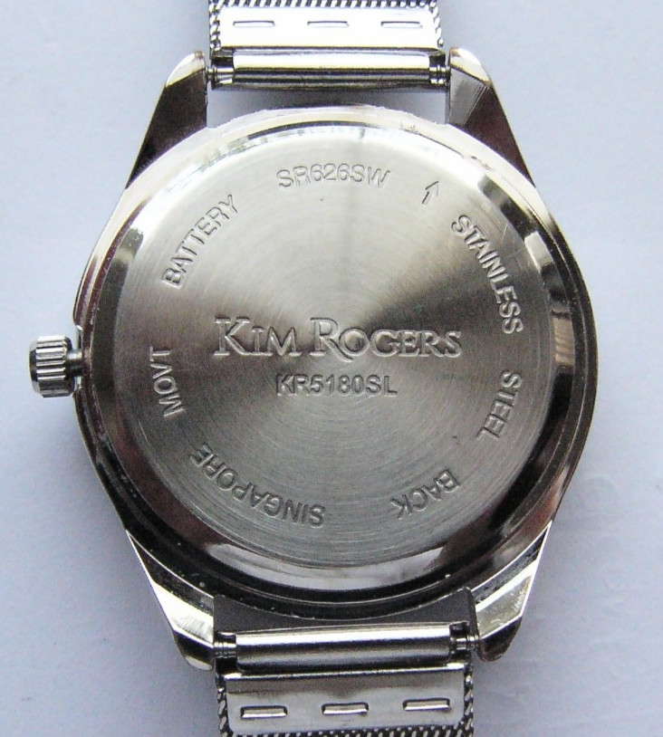 Women’s KIM ROGERS Rose Gold Gem Cut Crystal Face Quartz Watch With Diamond!