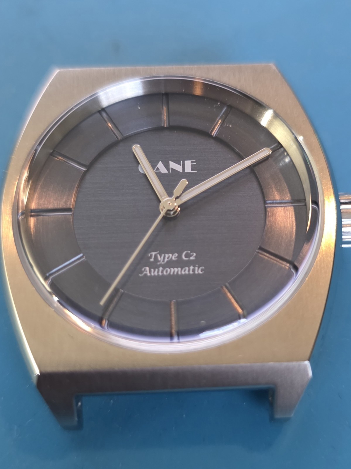 Gane C2 Automatic Brushed Blue on Bracelet