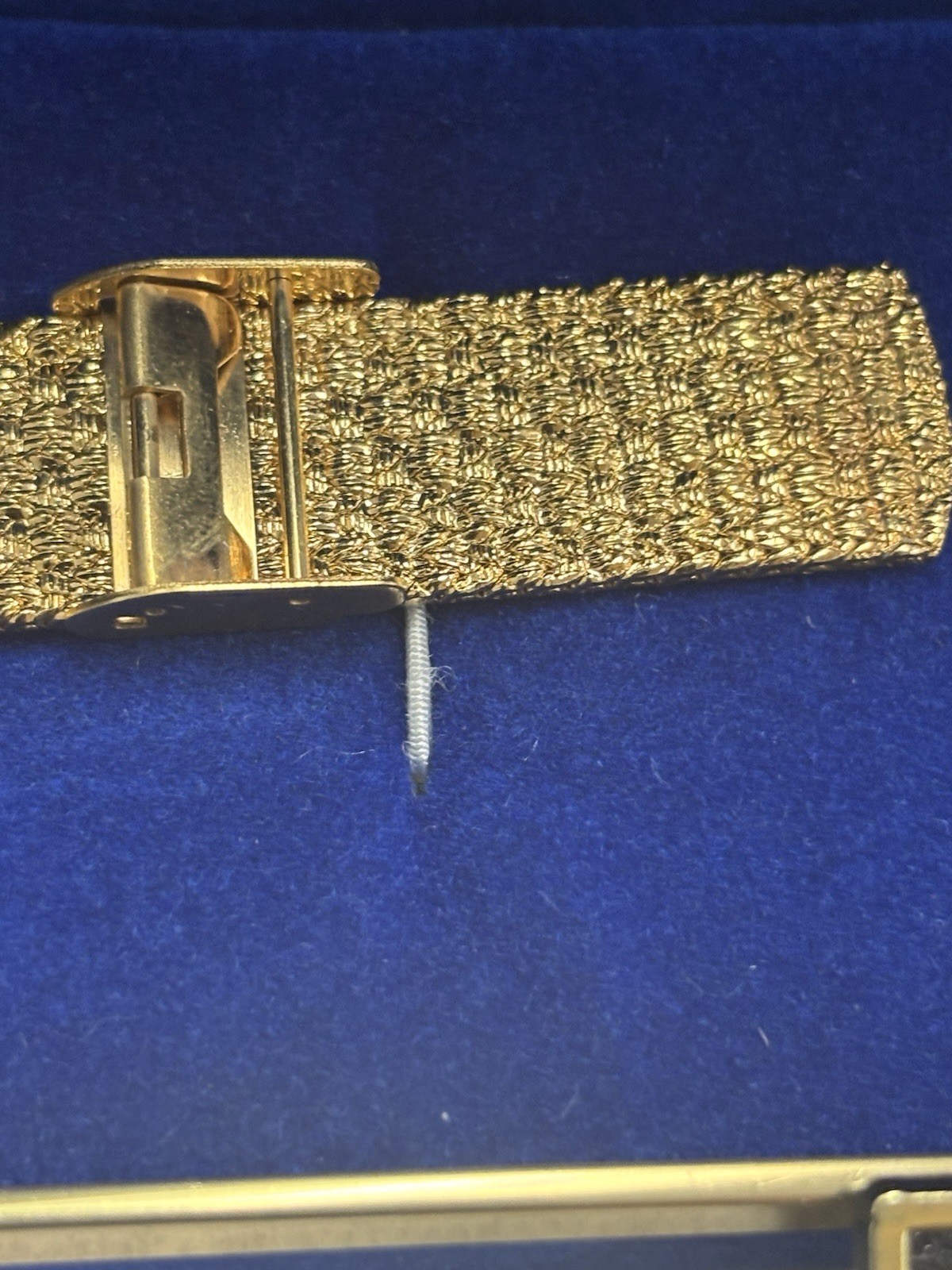 Oleg Cassini Women’s Quartz Watch, Gold Tone SS Bracelet, Square 30mm Black Dial