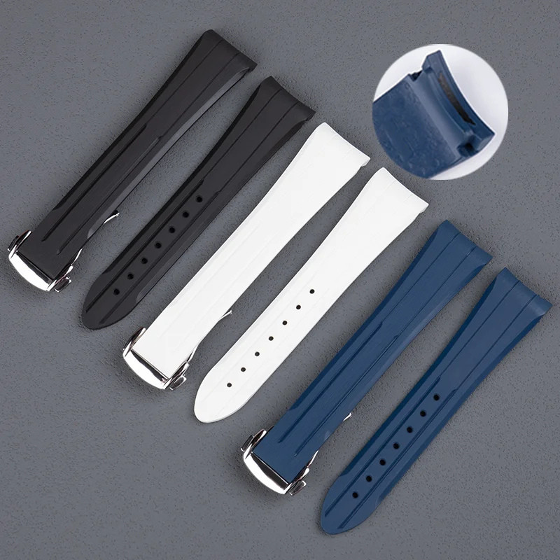 20mm Rubber Watch Strap For Omega Speedmaster Moonwatch 42mm Ref 310xxx