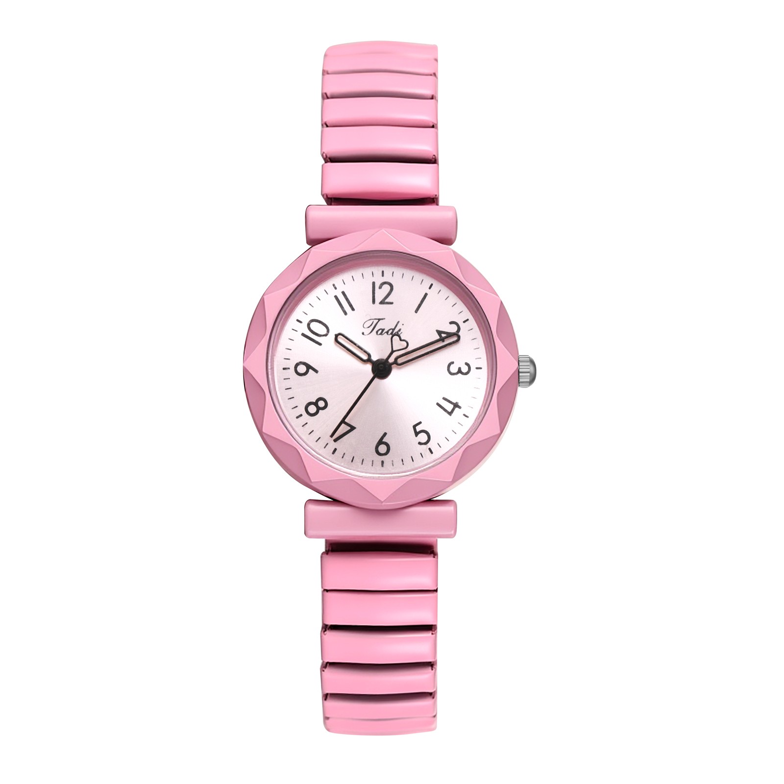 Women Teens Small Dial Quartz Watch Bohemia Elastic Stretch Band Bracelet