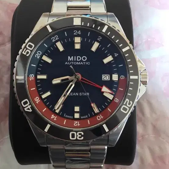 MIDO Ocean Star GMT Special Edition 44mm Automatic Men’s Watch Blue Dial Full