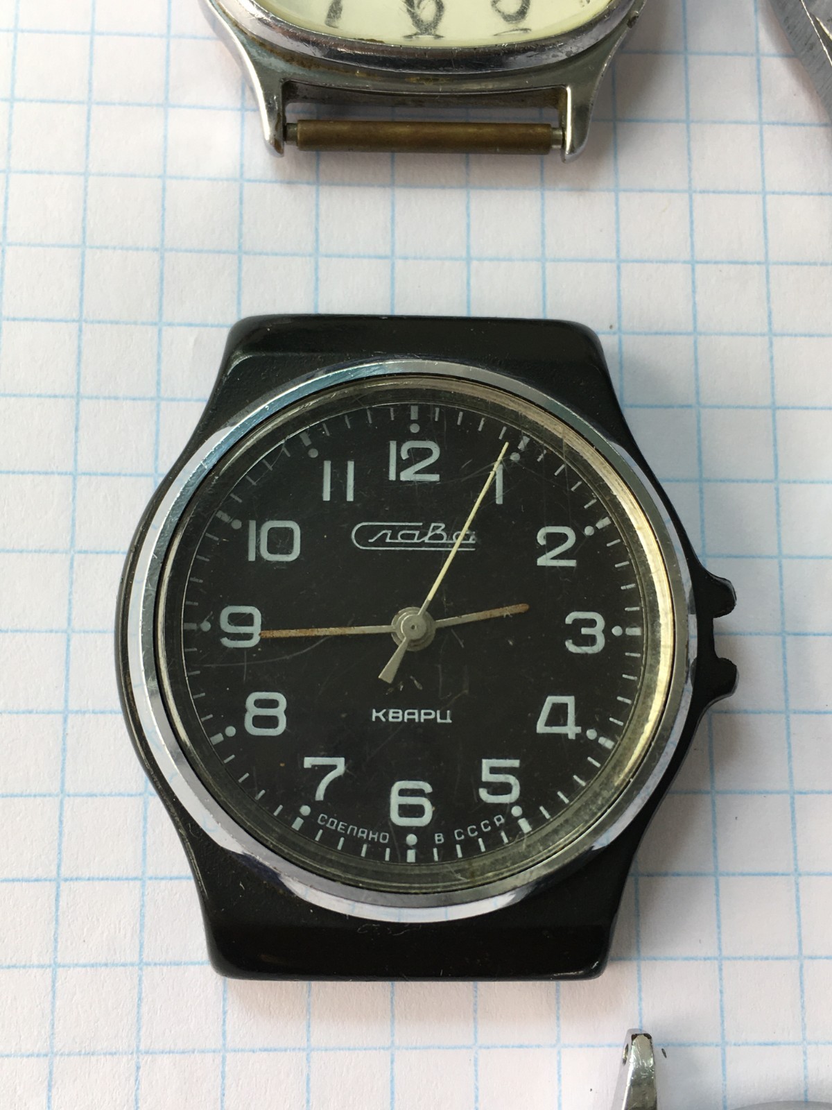 Lot of 8 Vintage USSR men’s quartz Watches Slava Poljot Chaika For Parts Repair