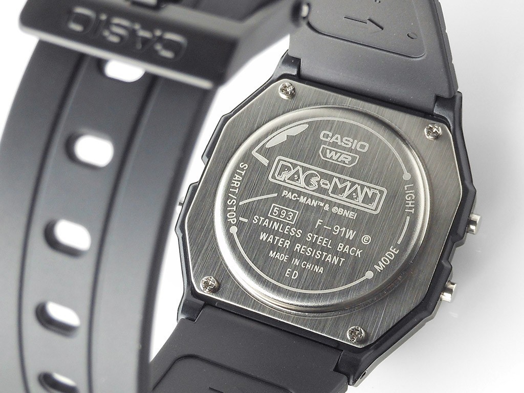 Brand New Casio PAC-MAN Collaboration F-91WPC-1AJR Men’s Black Watch From Japan