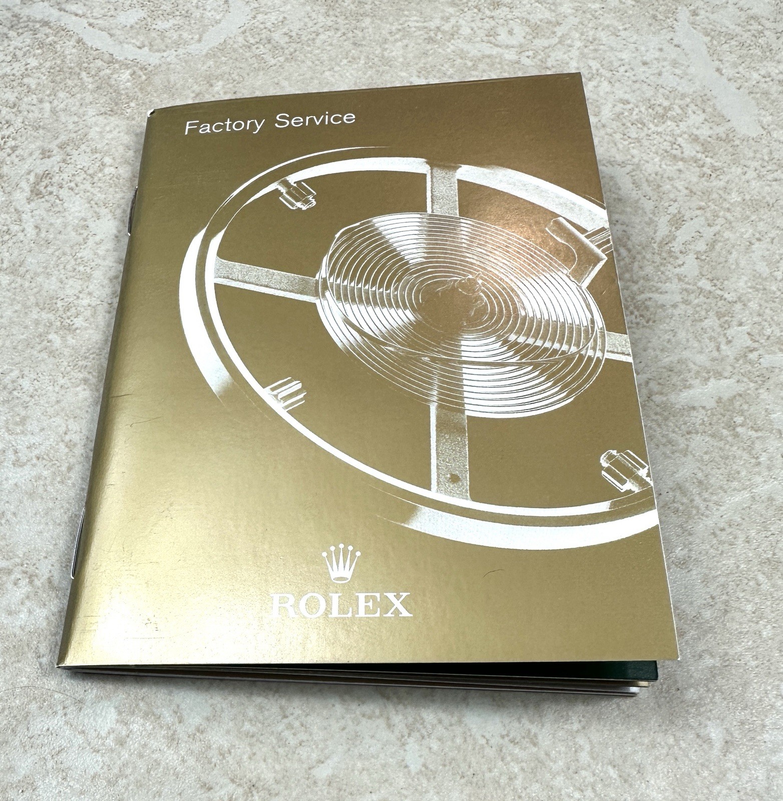 Authentic Rolex Factory Service Booklet