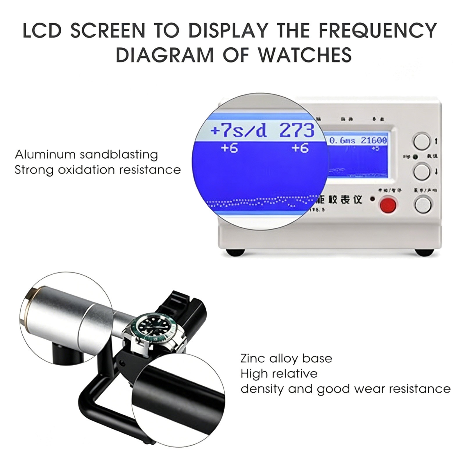 No.1000 Weishi Timegrapher Mechanical Watch Timing Machine Multifunction US Plug