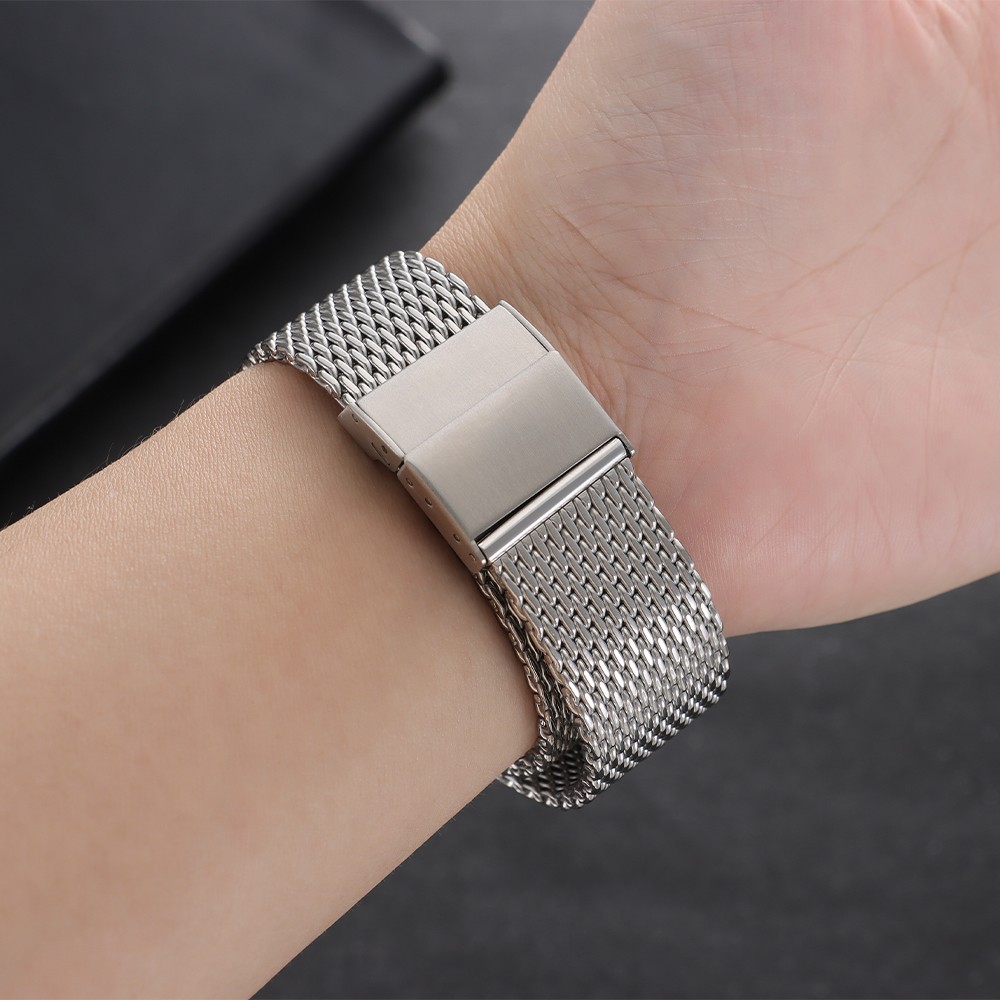 Metal WatchBand 1.0mm Milanese 20/22mm Quick-release Stainless Steel Watch Strap