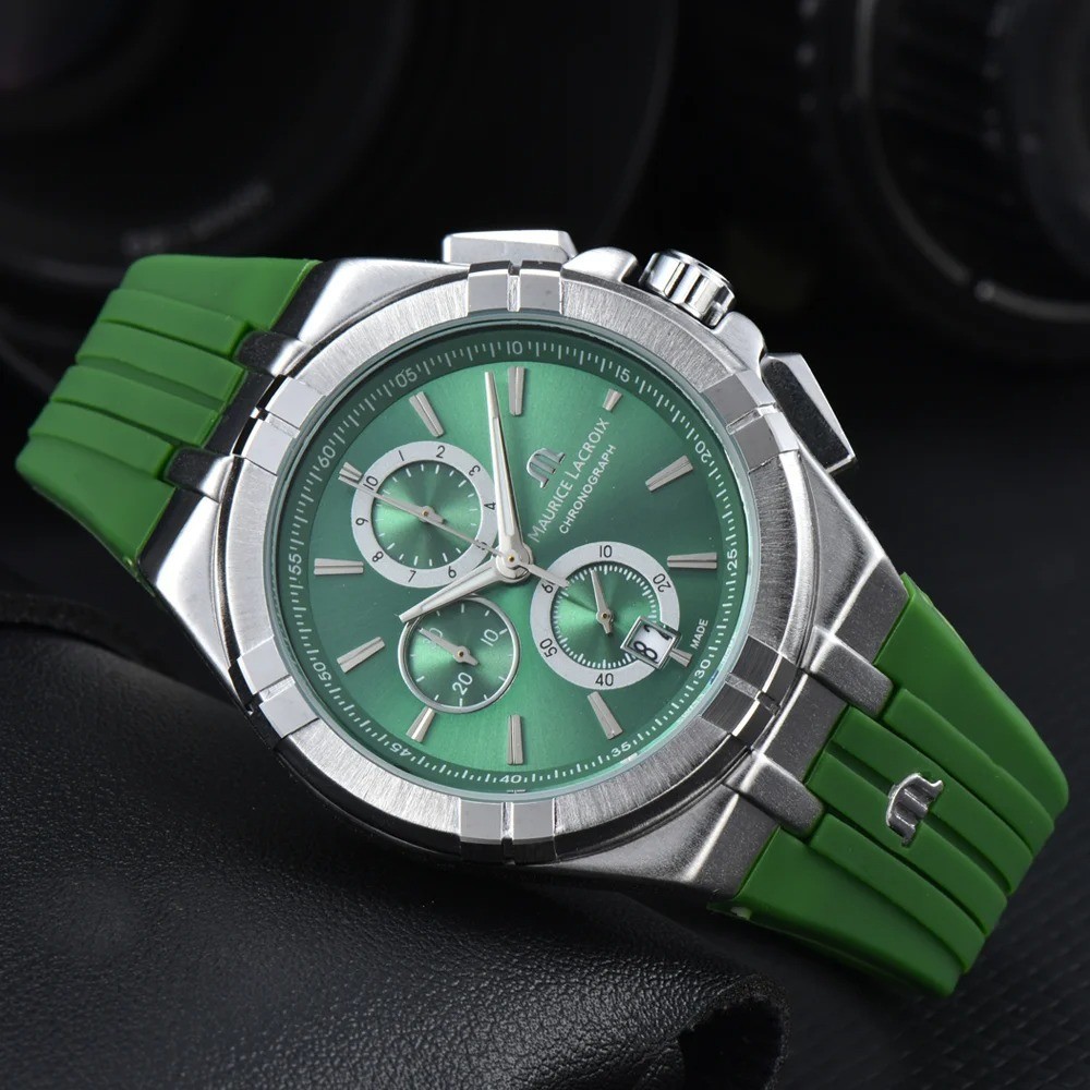Maurice Lacroix Brand Watches for Mens Multifunction Chronograph WristWatch Gift